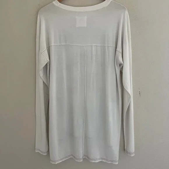 DOUBLE D RANCH Embroidered/Beaded Wolf in Head Dress Tee/Tunic: NWOT; MEDIUM - Picture 7 of 9